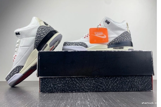 3 White DN3707-100 Retro DN3707-100 Jordan Reimagined Cement 0724